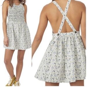 Free People Petunia Mini Tea Combo Floral Smocked Back Dress Women’s XS